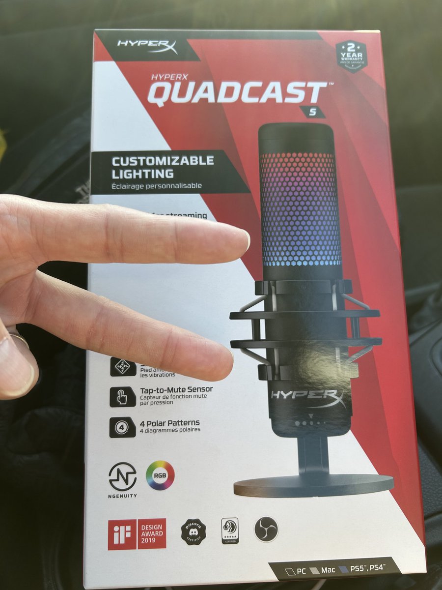 L1ke_Air's tweet image. 結局ど定番で落ち着いた！
間違いないからいいよね？
これで急な雑音から解放されるか！？
#コンデンサーマイク
#HYPERX
#QUADCASTS