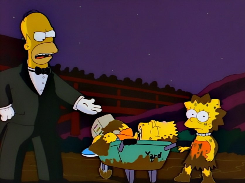 Homer, Lisa, and Bart