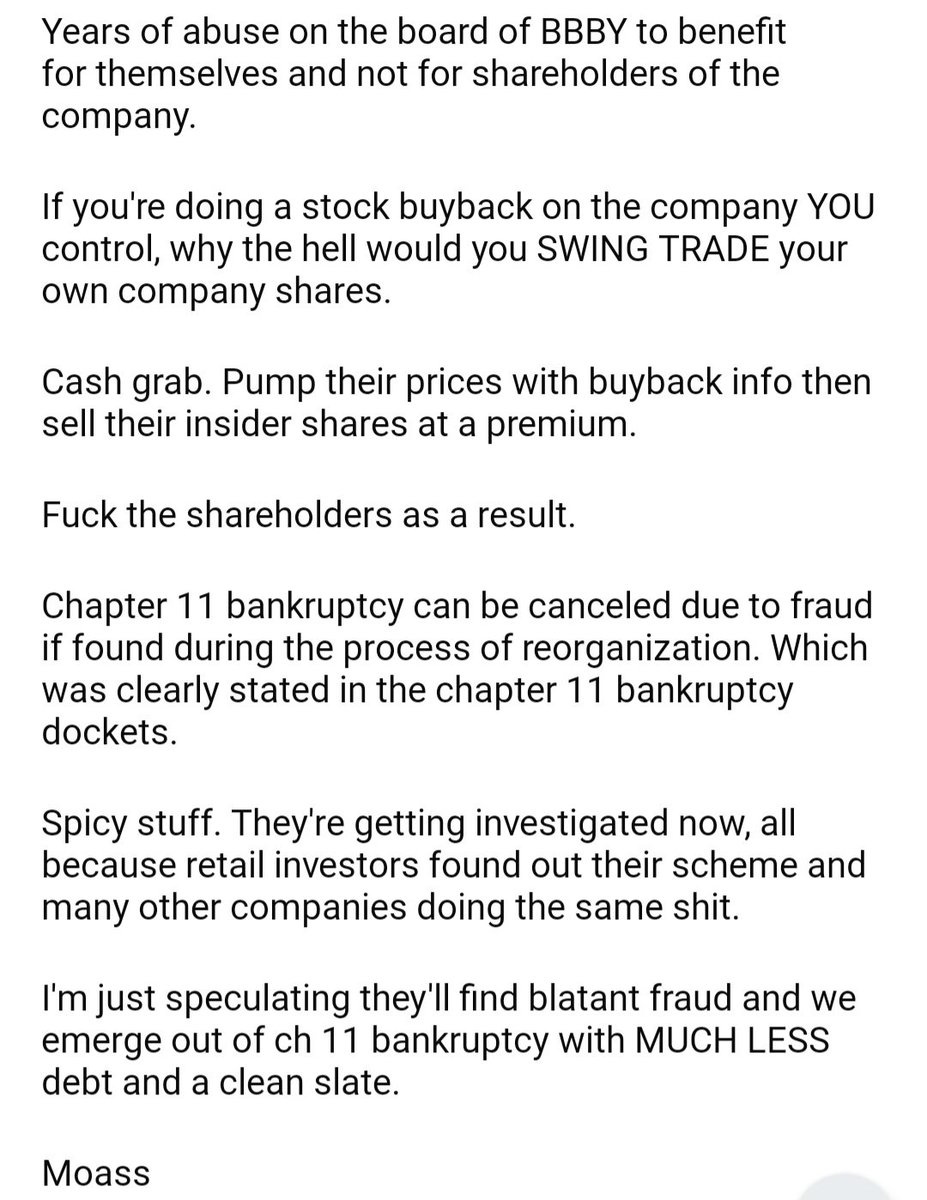 HG82800894's tweet photo. With the recent #dockets on #BBBY I thought I'd go back to my old posts and found and oldie but a Goldie.
#BBBY #GME #IEP #TEDDY https://t.co/HXnFbJVGHd