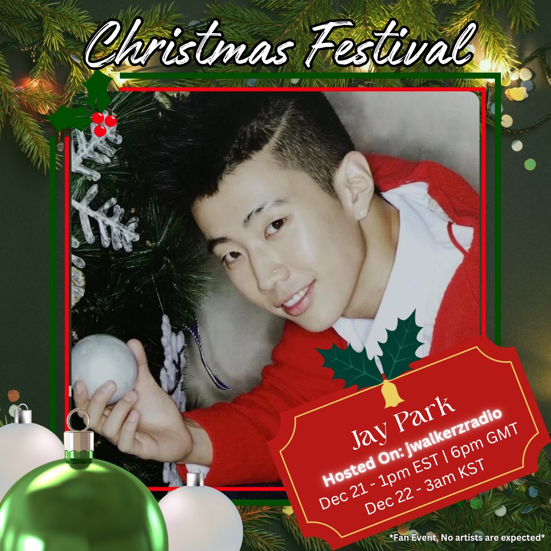 JWalkerzRadio's tweet image. We're part of the Christmas Festival line-up organized by @brosesradio! See you then!

🎄 Sat. 12/21 at 10am PST | 1pm EST:
stationhead.com/jwalkerzradio

@JAYBUMAOM @Team_JayPark @MOREVISIONKR @STATIONHEAD @JWalkerzRadio

#JayPark #박재범 #朴宰范 #JWalkerz #SHXmasFest2024 #Stationhead
