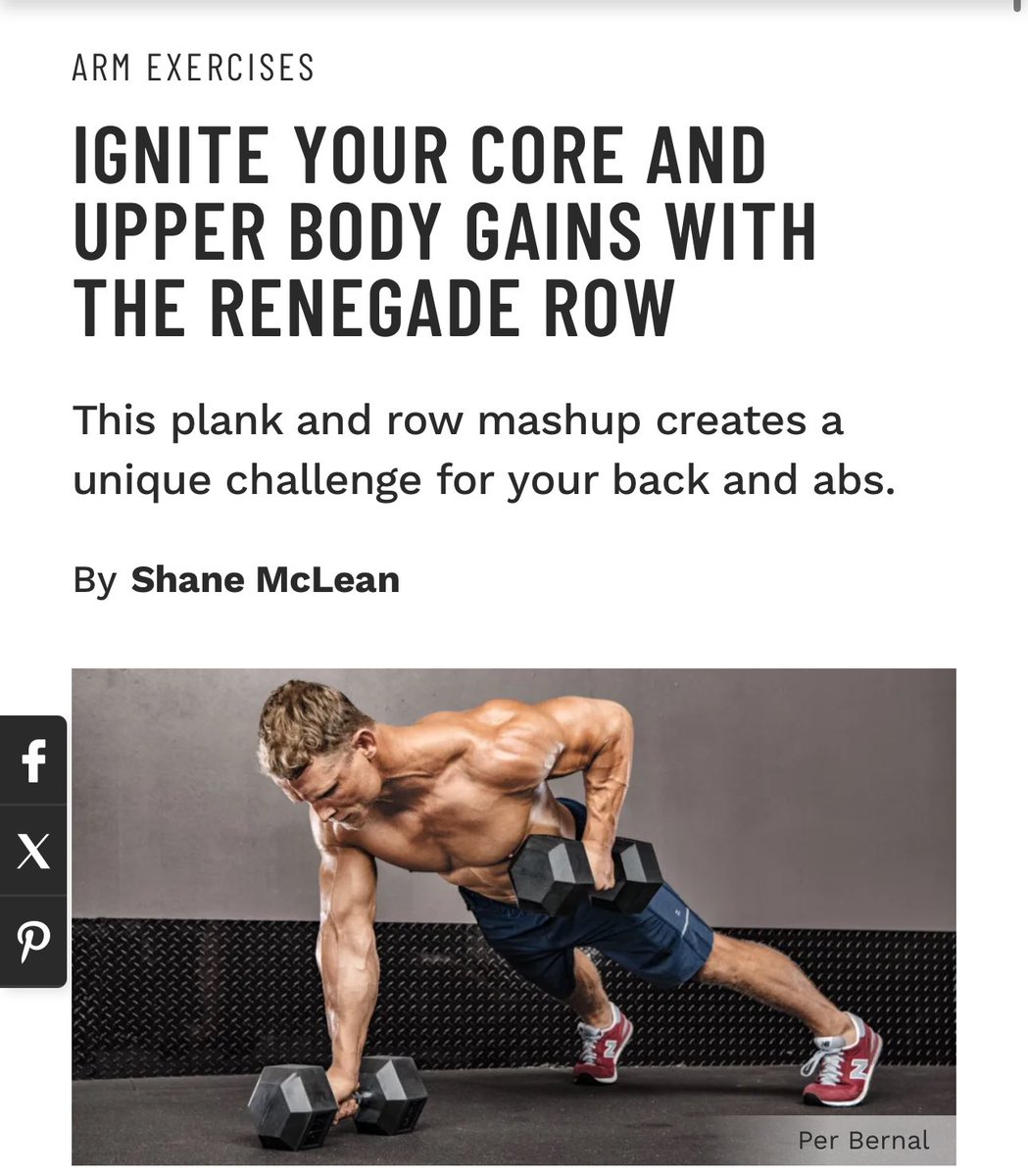muscle_fitness's tweet image. IGNITE YOUR CORE AND UPPER BODY GAINS WITH THE RENEGADE ROW
This plank and row mashup creates a unique challenge for your back and abs.
By Shane McLean
@outbackperformances
Read Article: muscleandfitness.com
@muscleandfitness
#ArmExercises #BackExercises…