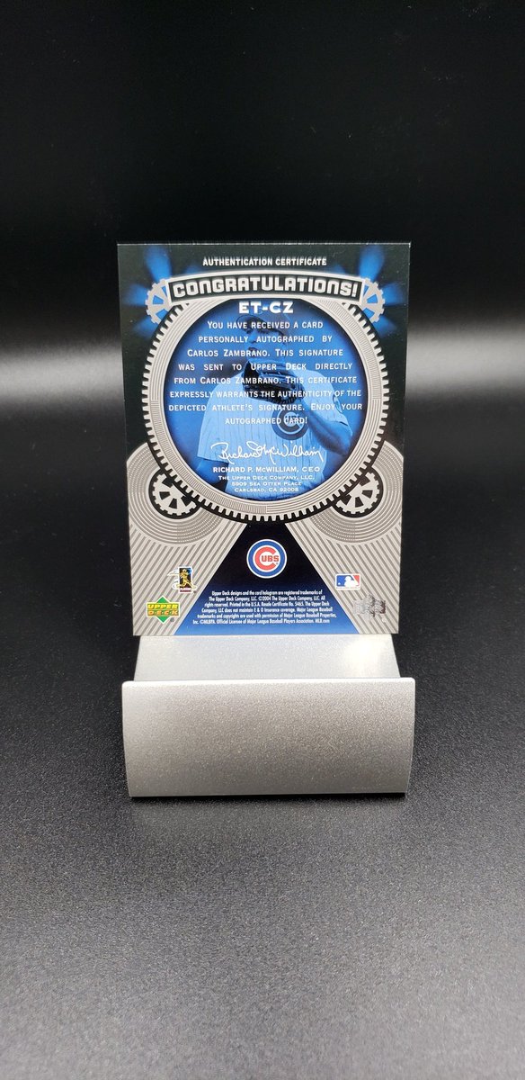 RJLanktree's tweet image. 2004 Upper Deck Etched In Time Autograph 174/250 Carlos Zambrano- $5

Stack til Tuesday. S+H in Bio.

5% goes to Toys for Tots Foundation

#JSFC #thehobby #whodoyoucollect #TBBCrew #HMas24
@SportsCardDeals @84baseballcards @PCOregonDucks2 @ILOVECOLLECTIN1 @HobbyRetweet_
