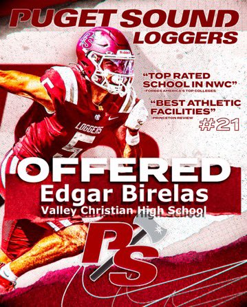 after a good conversation with <a href="/CoachCarskie/">David Carskie 🪓</a> i’m blessed to a receive my first collegiate offer from the university of puget sound. Go loggers