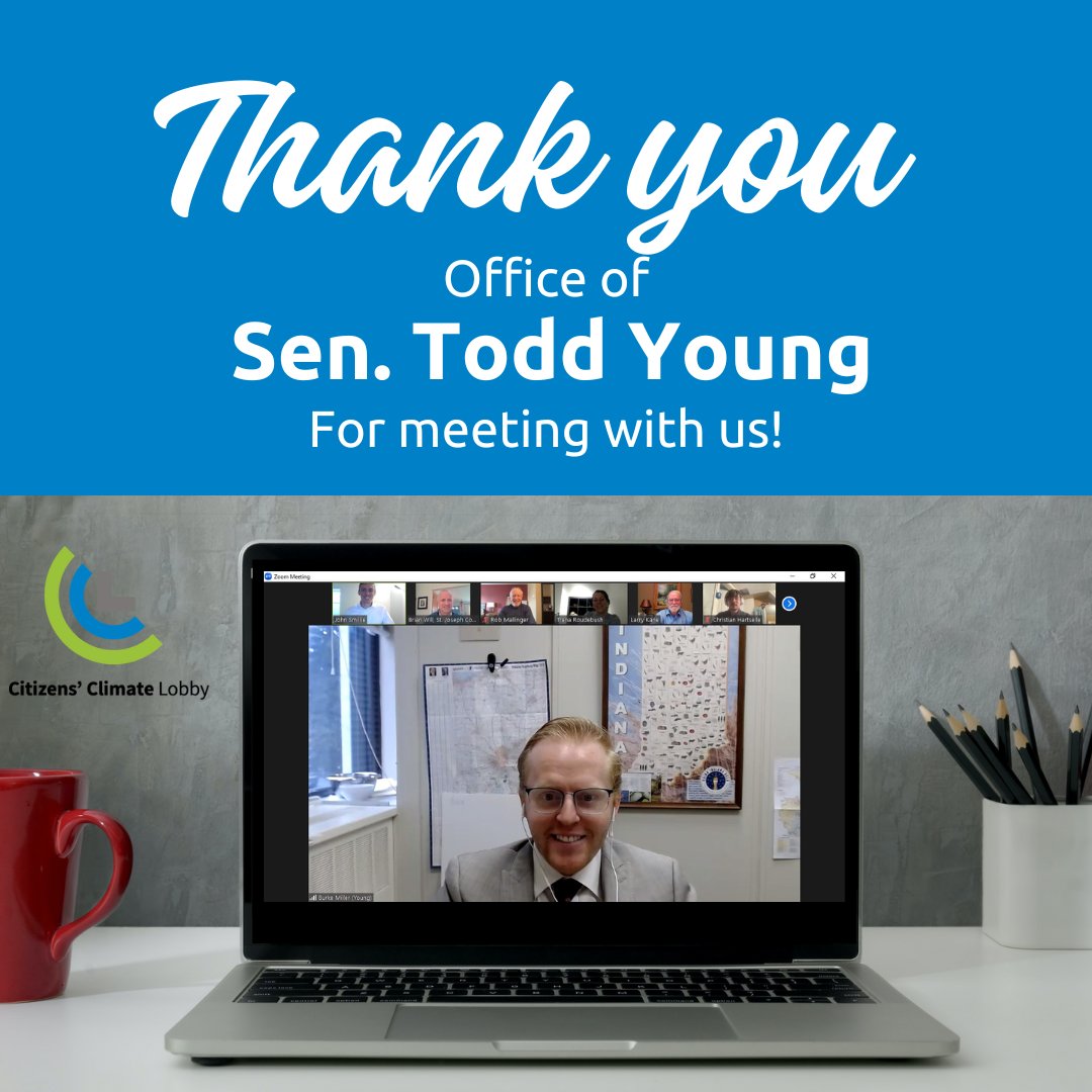 Thank you to <a href="/SenToddYoung/">Senator Todd Young</a> for giving us the time to speak with your office!