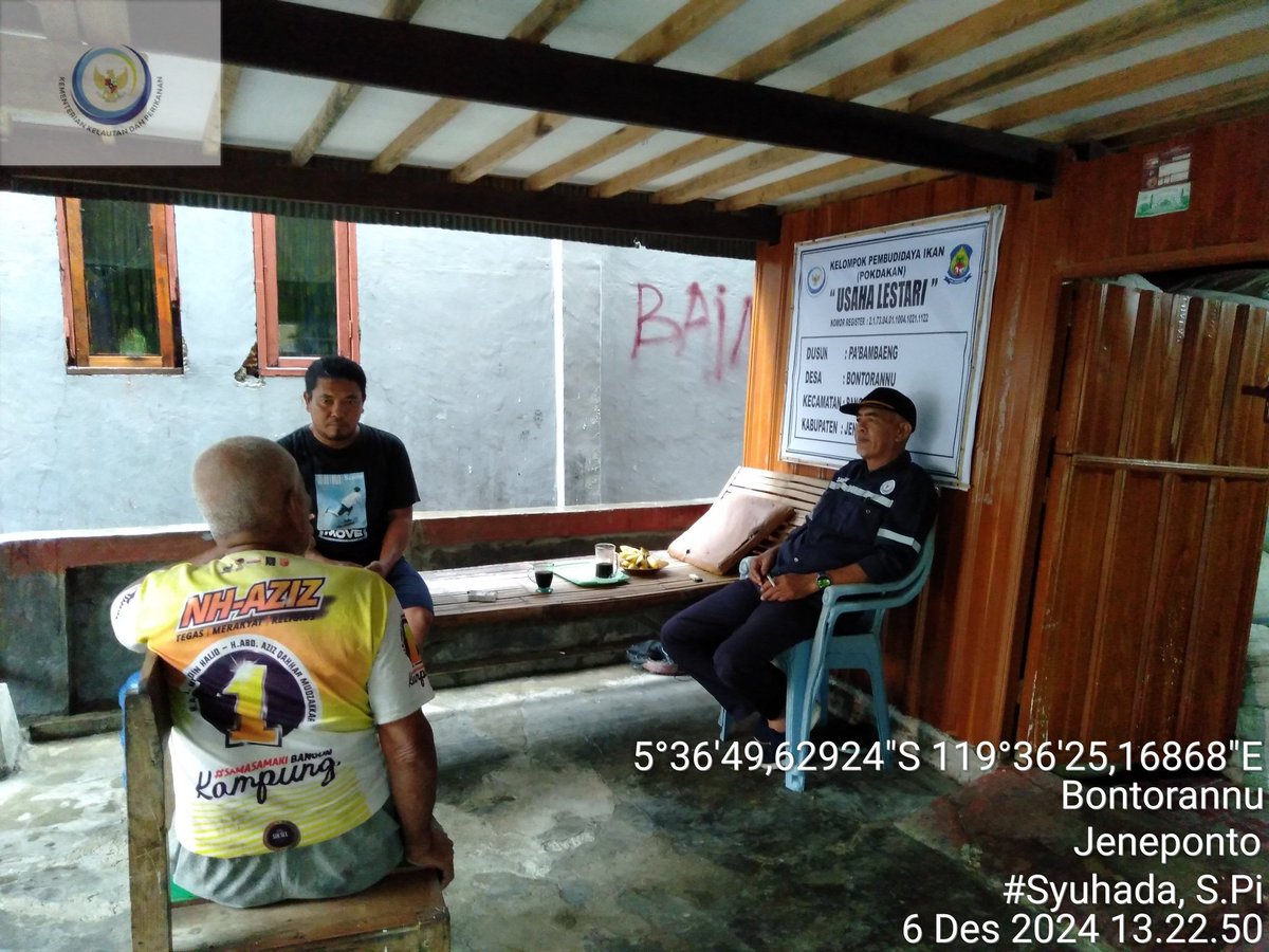 PiSyuhada's tweet photo. Syuhada LuhKKP Jeneponto, Jumat (06/12/2024), di pokdakan Usaha Lestari Kelurahan Bontorannu kecamatan Bangkala Kabupaten Jeneponto, pembinaan tehnik dan monitoring produksi rumput laut Eucheuma Cottonii sebanyak 2.350 kg, a) Rp. 14.000. #GiatLuhSatminkalMaros #LuhLapor #Brpbappp https://t.co/bTlACtJawa