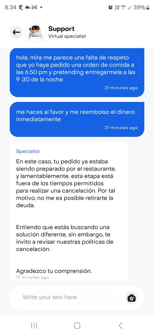 virgilzimerman's tweet photo. @RappiColombia El cliente no tiene por qué pagar por la absurda demora! El aliado lo tienen que asumir Uds, y más cuando es un pedido de hace rato!! Por que debo asumirlo??? @RappiColombia creo que esto es literalmente un robo https://t.co/VxaRTeLlOX