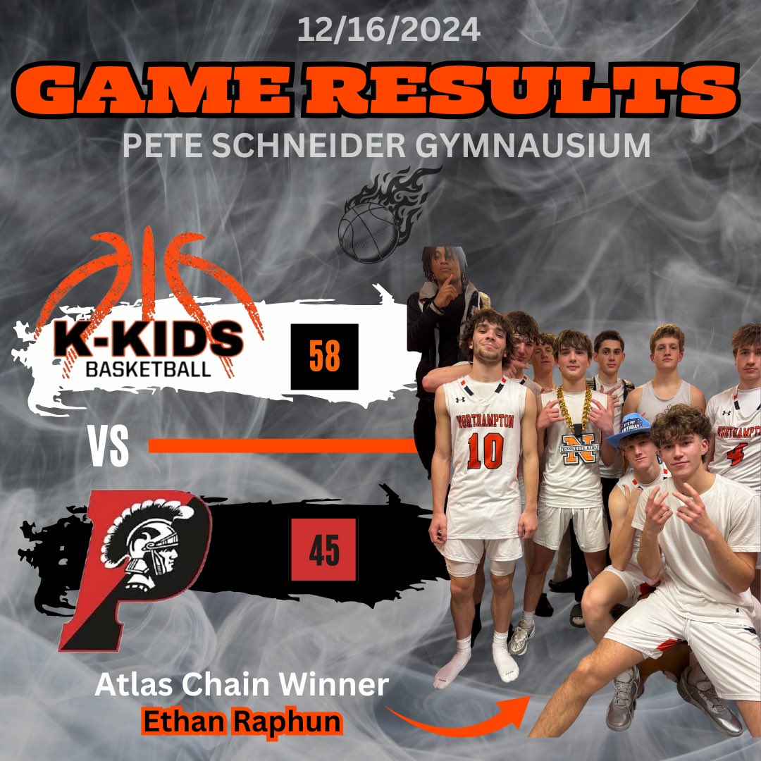 kkidsbasketball's tweet photo. Big win tonight as we took down the Parkland Trojans 58-45! 🟧⚫ Ethan Raphun earned the #AtlasChain for pushing the pace and finding open shooters all night. Great team effort! 💪 #GoKonkreteKids #KeepItRolling https://t.co/xOHZ23izhK