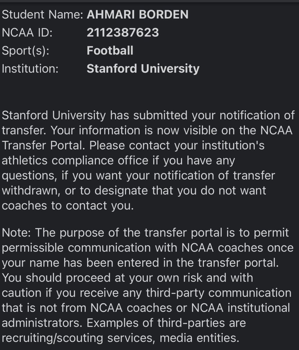 Officially in the transfer portal! I trust God to guide me🙏🏽 <a href="/MrTNT21/">CoachTNorton</a> <a href="/harrison2121/">Harrison Smith Jr</a> <a href="/RussellEllingt4/">Russell Ellington</a> <a href="/EllisBorden7/">Borden1</a>