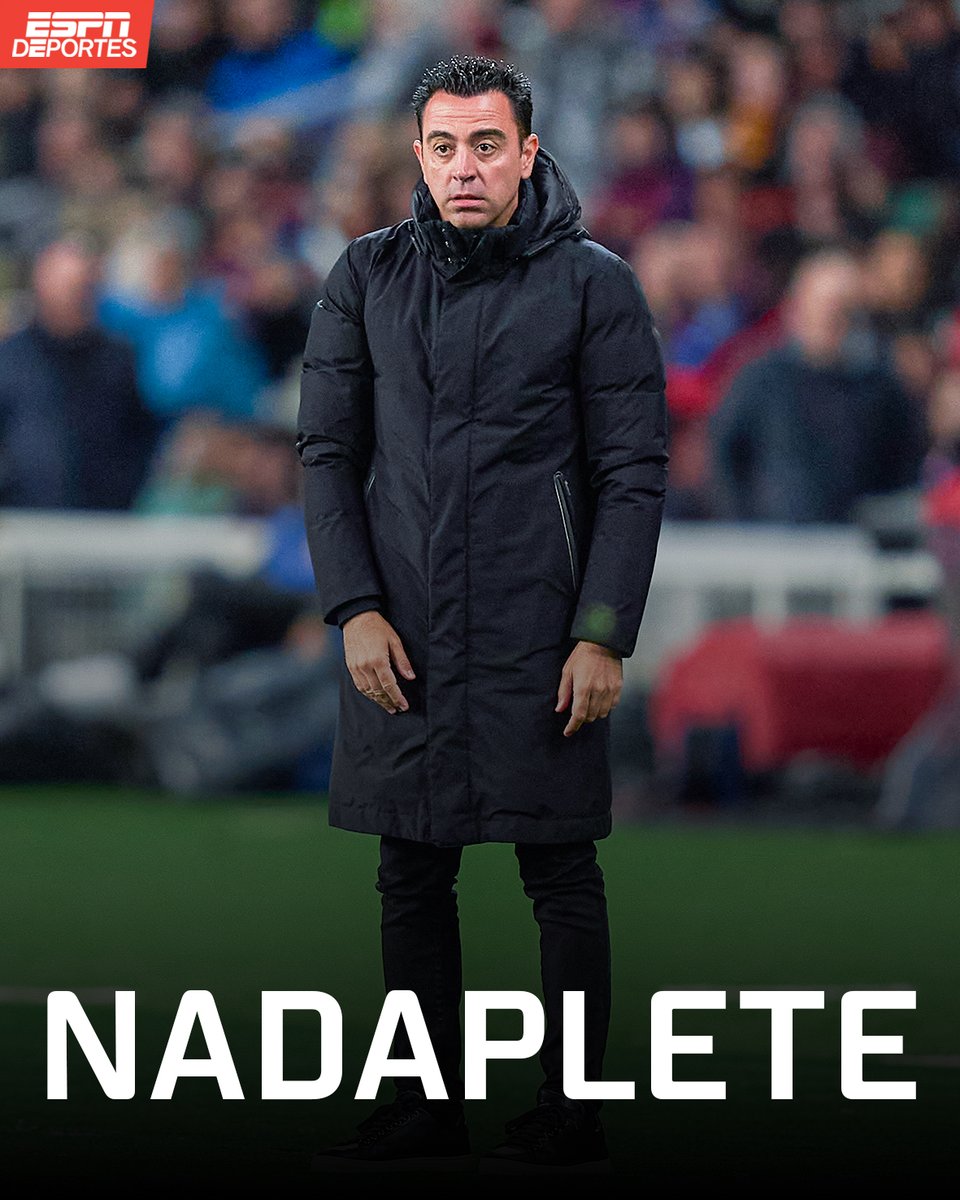 ESPNDeportes's tweet photo. Prohibido olvidar que en la 2023-2024, Xavi y el Barcelona ganaron el nadaplete 🫣. https://t.co/gRJTvCE7ua