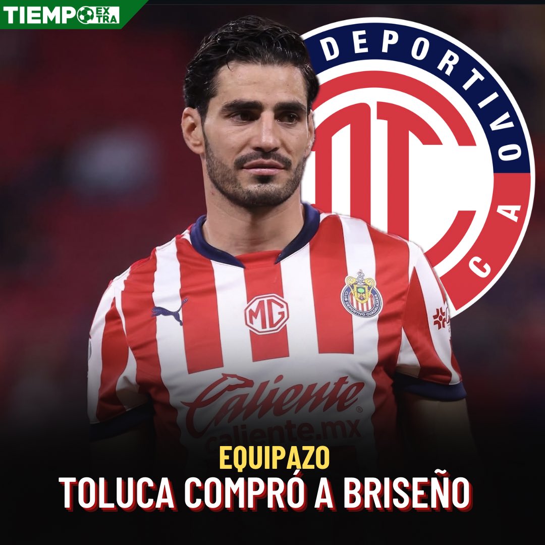 TiempoExtraOff's tweet photo. ¡SE ESTÁN ARMANDO!😈🚨

El 'Pollo' Briseño es nuevo jugador del Toluca, los Diablos Rojos quieren si o sí el título🏆 https://t.co/oYDk2hAQQ8