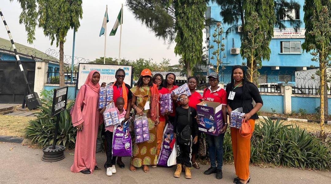 Our pictures with both Staff of NAPTIP and Coordinator Ministry of Women Affairs Shelter Home.