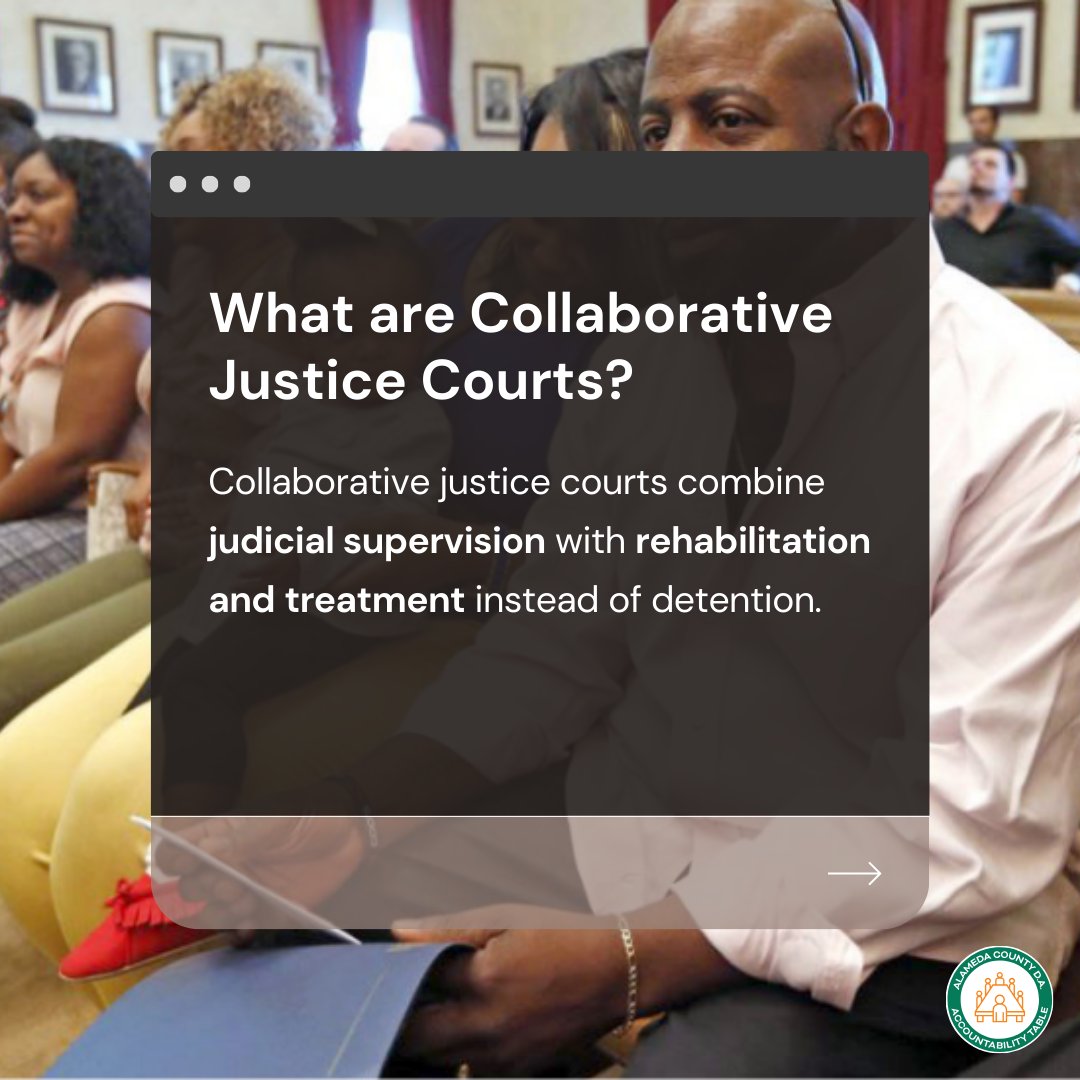ACDAATable's tweet photo. Collaborative justice courts combine judicial supervision with rehabilitation  and treatment instead of detention. They ⁠increase the likelihood of successful rehabilitation while reducing recidivism &amp; lowering costs. #criminaljusticereform #carenotjail #mentalhealth https://t.co/kgIoesqsJl