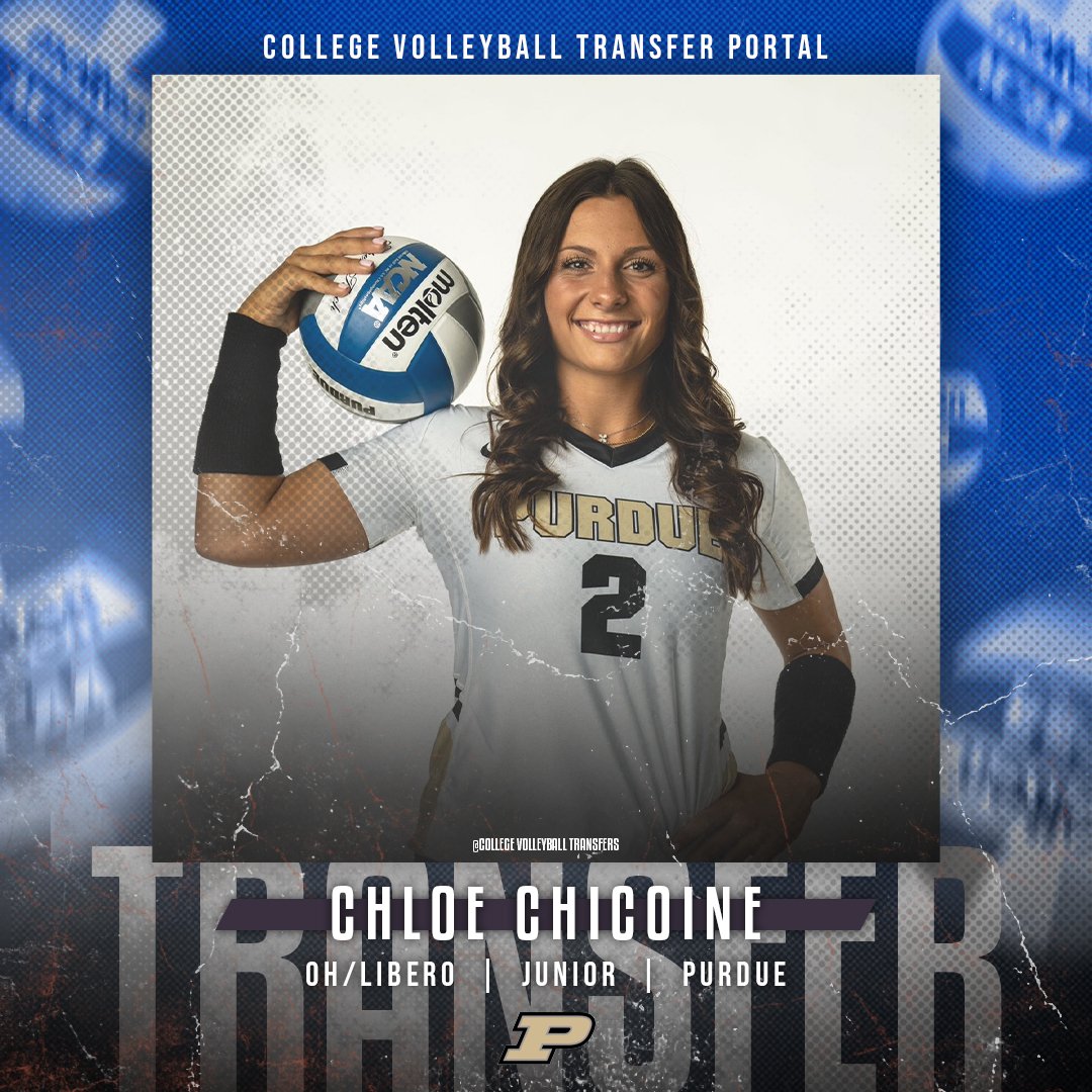 CVBTransfers's tweet photo. 𝗜𝗻 𝗧𝗵𝗲 𝗣𝗼𝗿𝘁𝗮𝗹

✏️: Chloe Chicoine
🏐: OH/Libero
🎓: Junior
📍: Purdue
❌: @ChicoineChloe 

#CollegeVBTransfers | #NCAAWVB https://t.co/rwcPWksWWE
