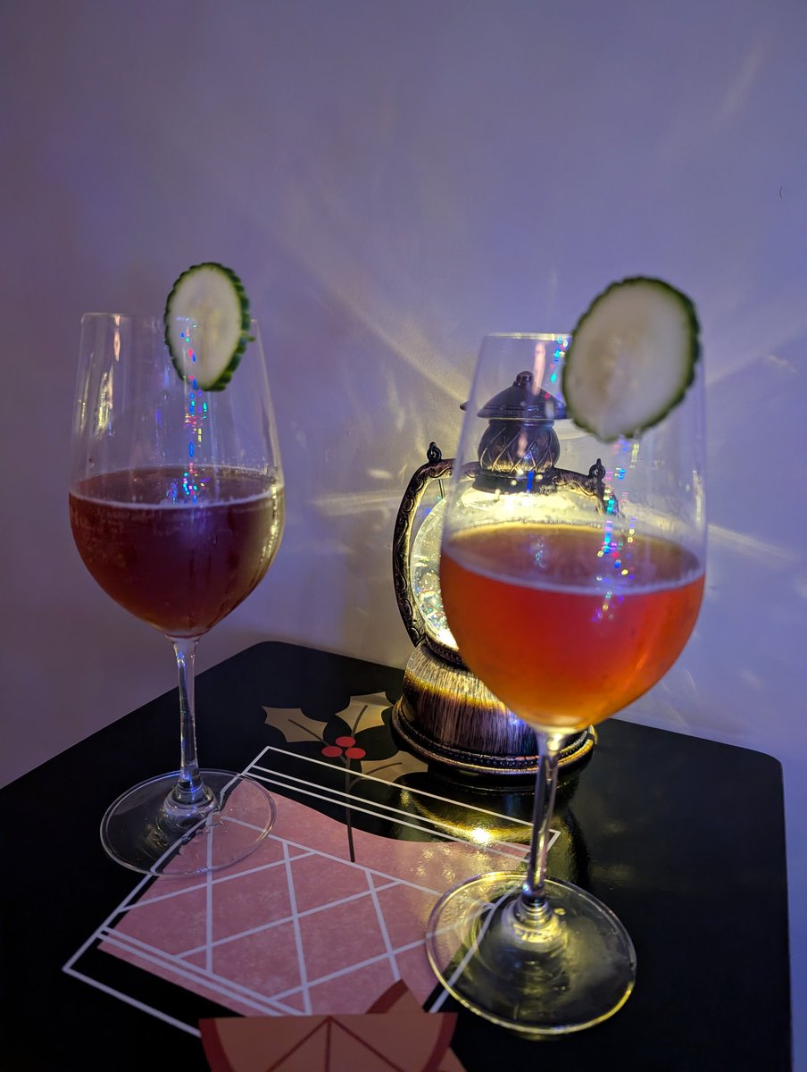 Drinking Pet Shop Pimms while we listen to please and I nurse many injuries from the first pickup basketball I've played since before the pandemic I think... Still can't shoot, but the intensity is still there ...

#CocktailCalendar2024