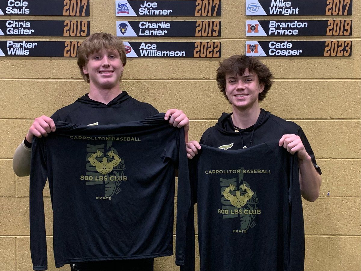 We’ve had some guys jump up to the 900lbs club and two join the 800lbs club after our last round of maxes!

900lbs Club: Evan Moody &amp; Kaleb Binion

800lbs Club: Tristan Jordan &amp; Landon Bowen

Congrats guys! #GoTrojans