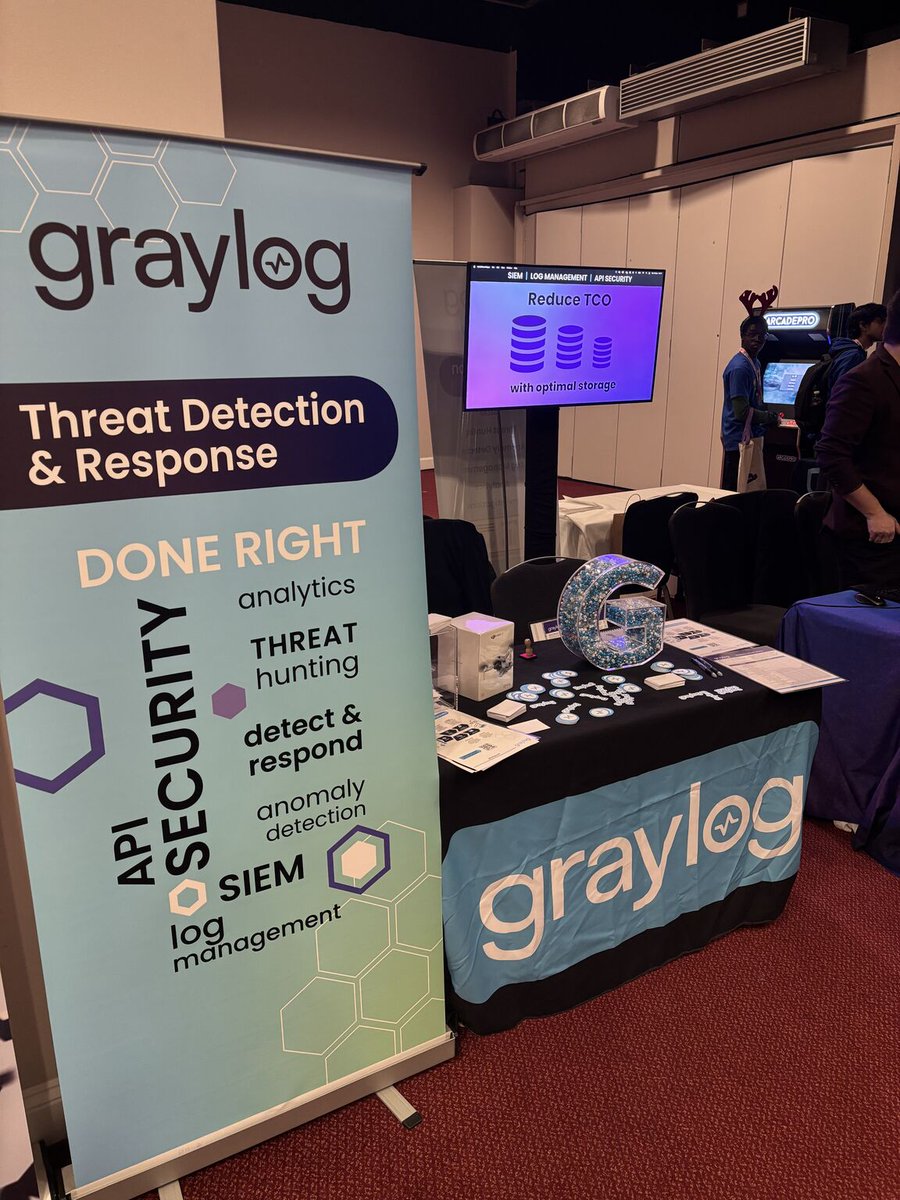 graylog2's tweet photo. We had a great time at #BSidesLondon on Saturday.๐
There were many discussions about transforming logging & #SIEM to give teams superpowers against threats, & of course lots of #Graylog swag to be had!๐
TY @BSidesLondon for having us. We were proud to be a gold sponsor. https://t.co/GlVo5YsyuH