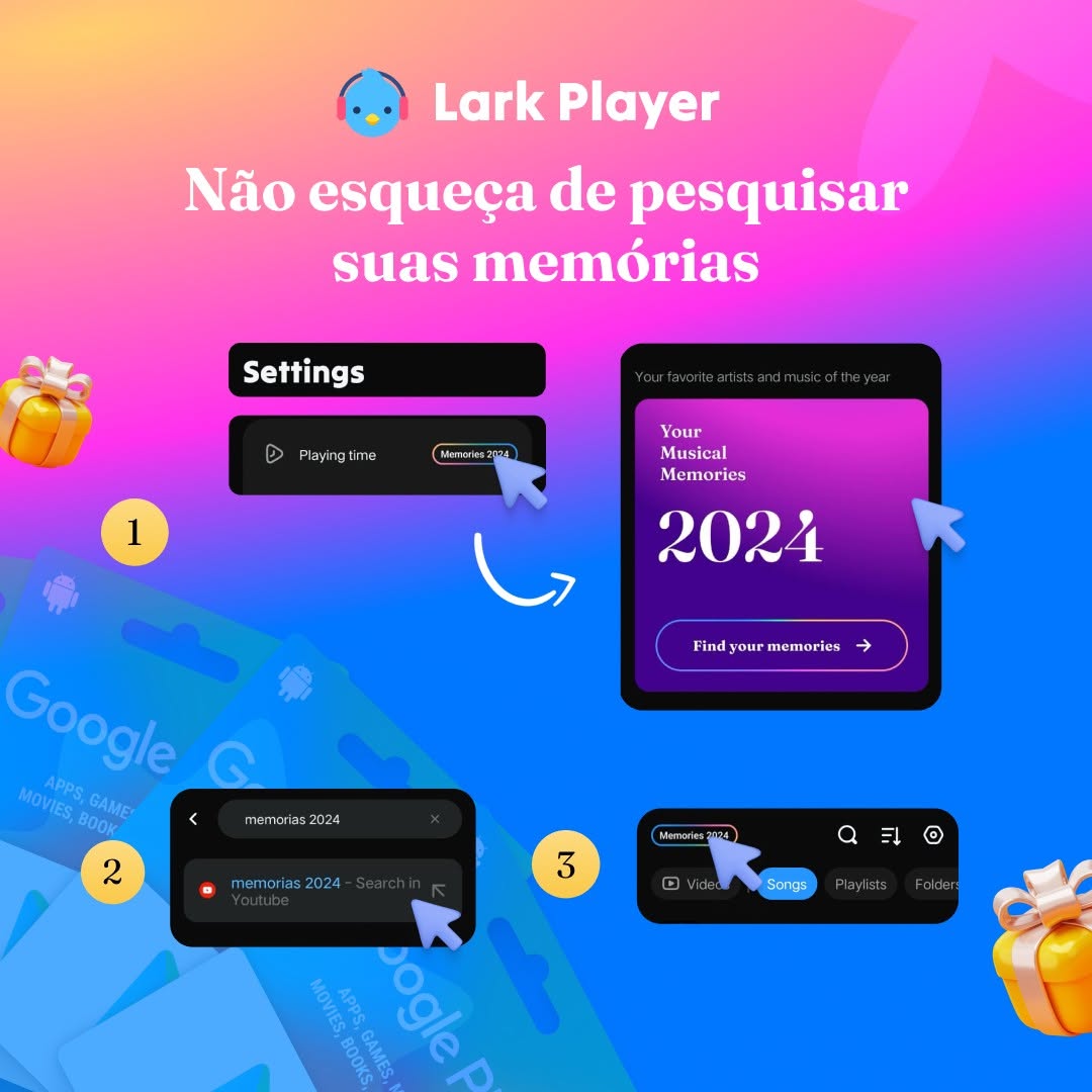 🎉 Parabéns ao vencedor! 
🎺 Não se preocupem, tem mais por vir! Fiquem ligados, o próximo concurso pode ser seu! 

🔍 Pesquise por memórias 2024 no Lark Player para obter sua retrospectiva 2024 

#larkplayer #larkplayermemories