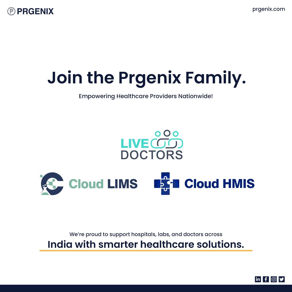 prgenix's tweet image. From secure patient data management to 24/7 accessibility, our system ensures seamless healthcare operations. Discover the technology powering better patient care! 💻

Explore more: zurl.co/u5qb

#CloudHMIS #HealthcareInnovation #Prgenix