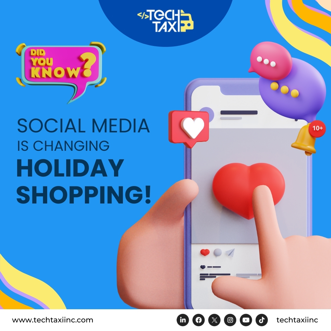 techtaxiinc's tweet photo. Have you noticed how social media is changing #holidayshopping? Platforms like Instagram and Facebook are now vital for finding gifts.

What trends do you anticipate will shape the future of #socialmediashopping? We’d love to hear your ideas! https://t.co/yFjY105Gjx https://t.co/fzArTfetti