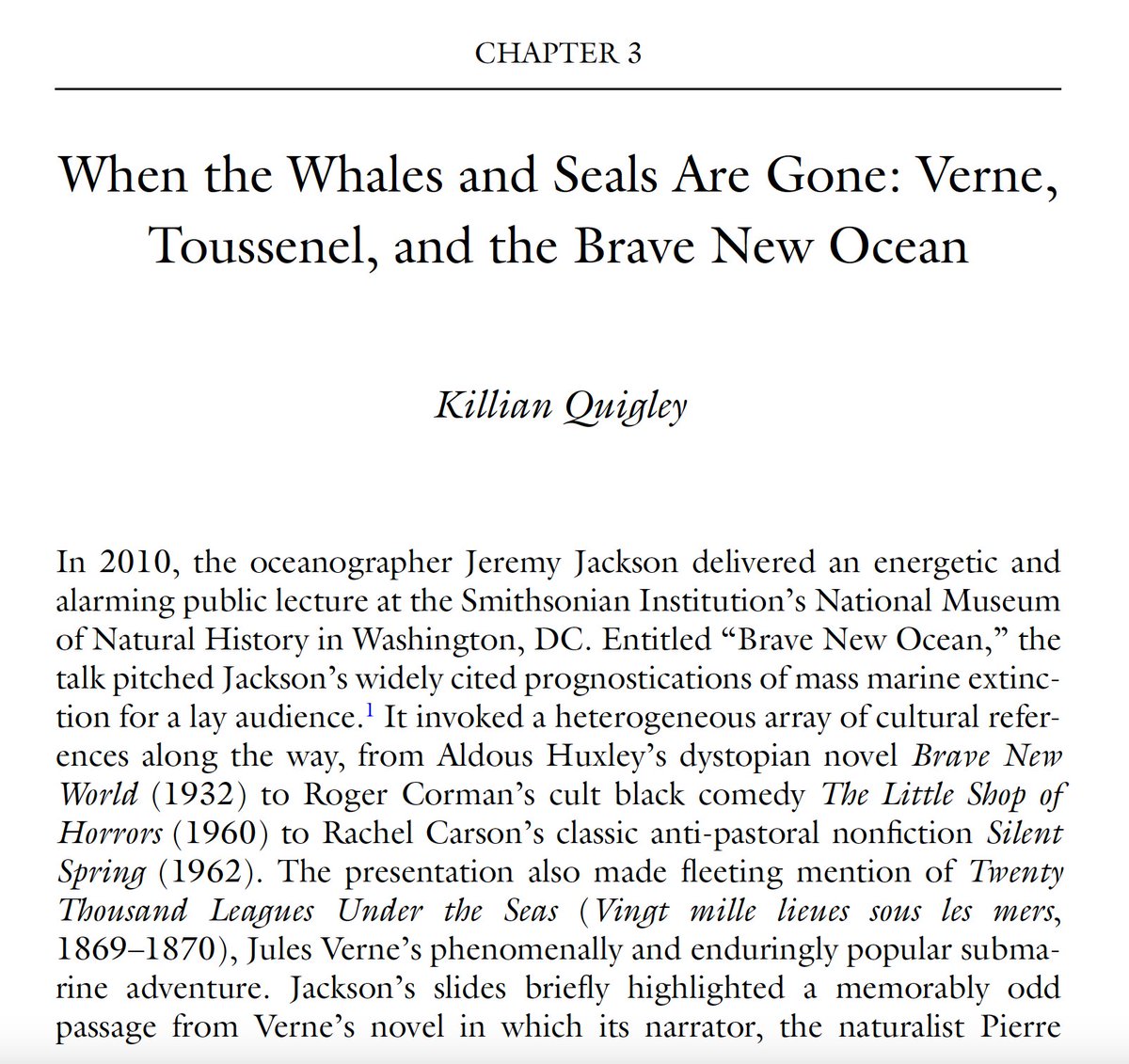killian_quigley's tweet image. "When the Whales and Seals Are Gone:
Verne, Toussenel, and the Brave New Ocean,"
for
@verafibisan and @murrayrachel89's
Blue Extinction in Literature, Art, and Culture,
is here.
🐳🦭🪼
link.springer.com/chapter/10.100…