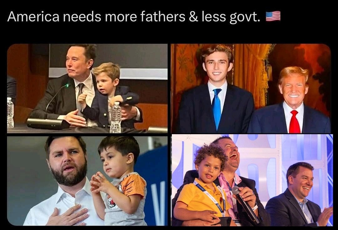America needs more father's pooring into their kids!! <a href="/elonmusk/">Elon Musk</a> I LOVE BRINGING MY SON TO MY EVENTS.

#kids #love #kid #father #dad #wisdom