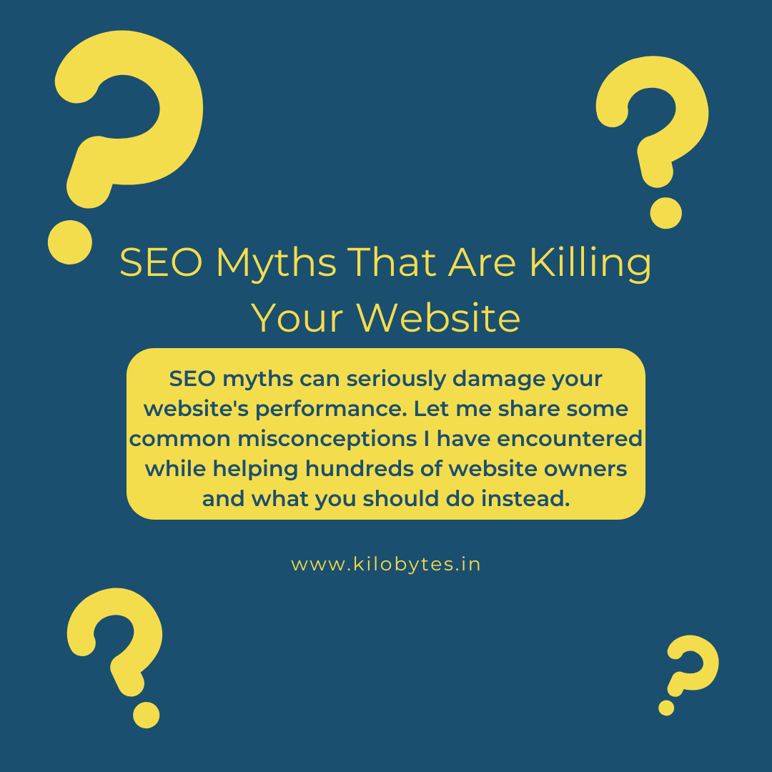 kilobytestech's tweet photo. SEO Myths That Are Killing Your Website

SEO myths can seriously damage your website’s performance. Let me share some common misconceptions  of website owners and what you should do instead. Read More at https://t.co/6lA5l8og3d

#SEO #SEOMyths #SEOTips #SearchEngineOptimization https://t.co/gByF9uxt7G