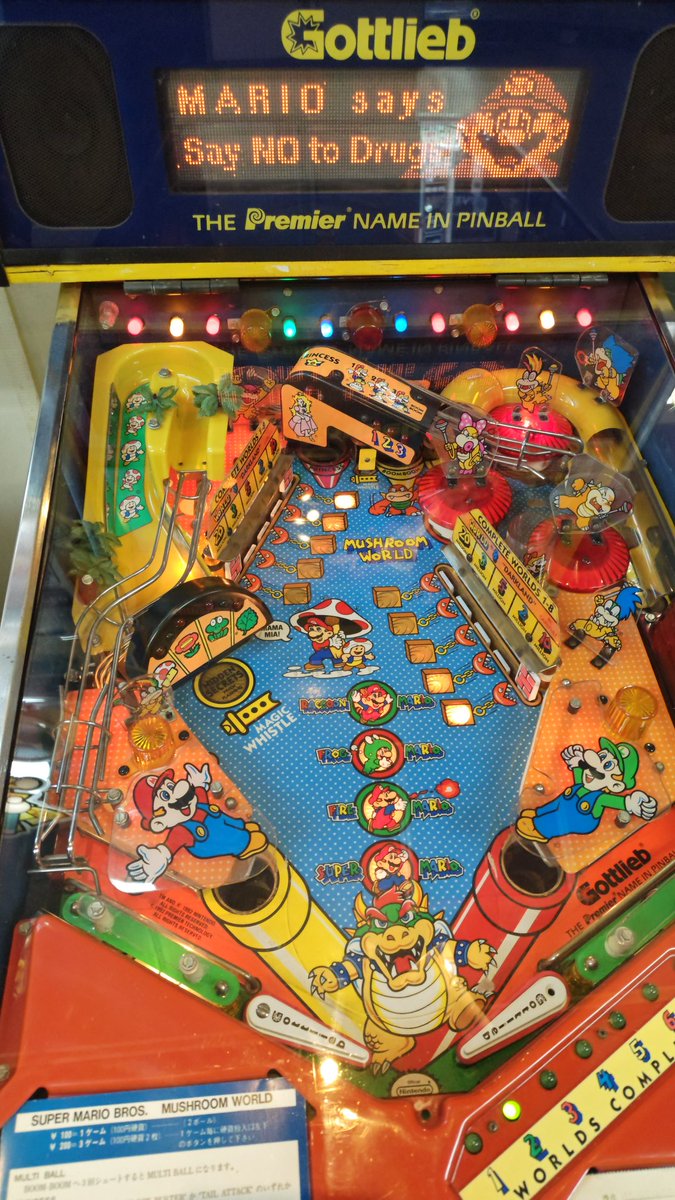 タイトーステーション 池袋ロサ店に、「スーパーマリオ」のピンボール