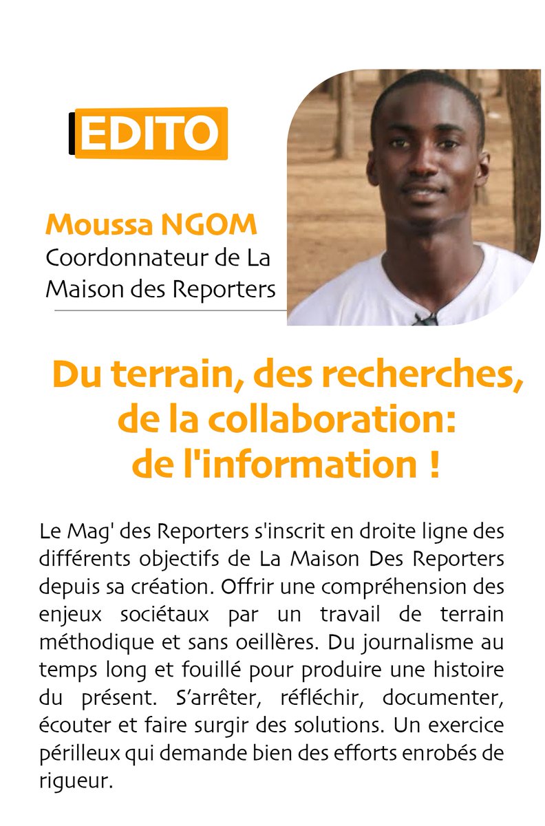 moussangomm's tweet photo. Je signais il y a 4 ans cet edito toujours d'actualité pour le premier magazine annuel de @LesReporterSn
Les suivants sur la Santé &amp; l'Environnement n'ont pas vu le jour faute de moyens, peut-être en 2025?
C'est pourquoi je cède 5 exemplaires à 25 000 FCFA chacun pour #SauvezLMDR https://t.co/q3sHk9MFqt
