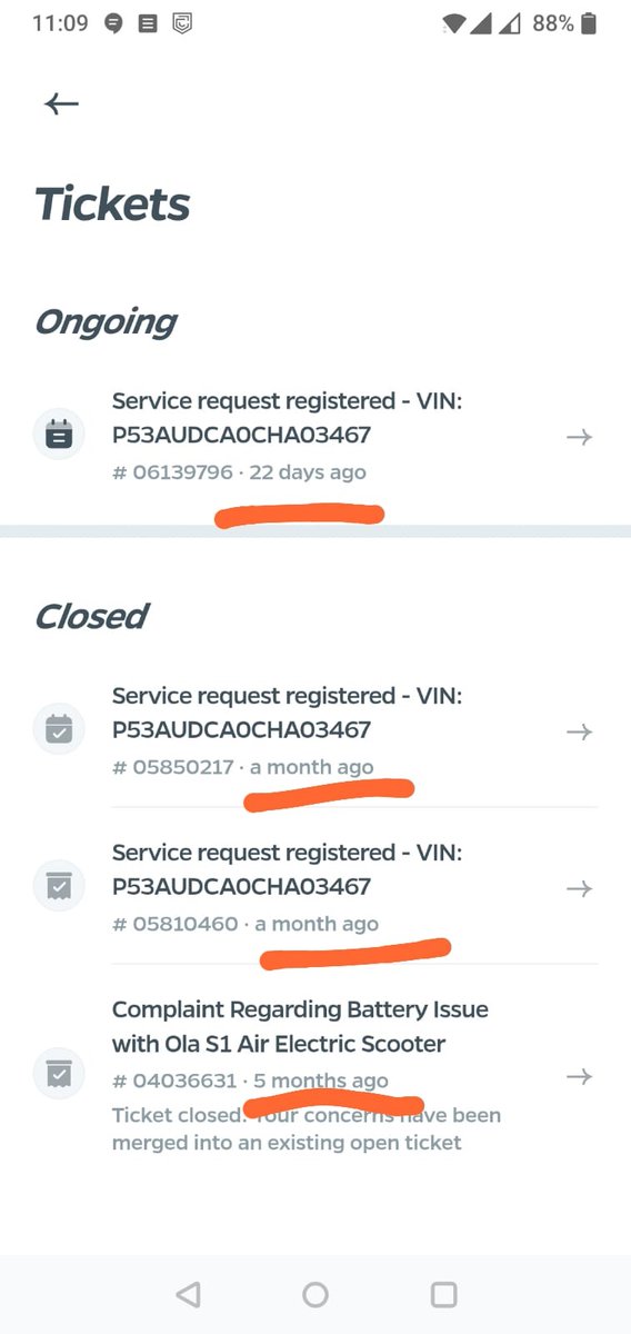 godachesh's tweet photo. @OlaElectric "@OlaElectric Now Ola is lying to the government too! Proof attached. It’s been over 4 months, and my battery issue remains unresolved. I’ve raised numerous complaints, but Ola keeps closing them without resolving anything. When will this be fixed? @bhash https://t.co/om3A45Xy6D