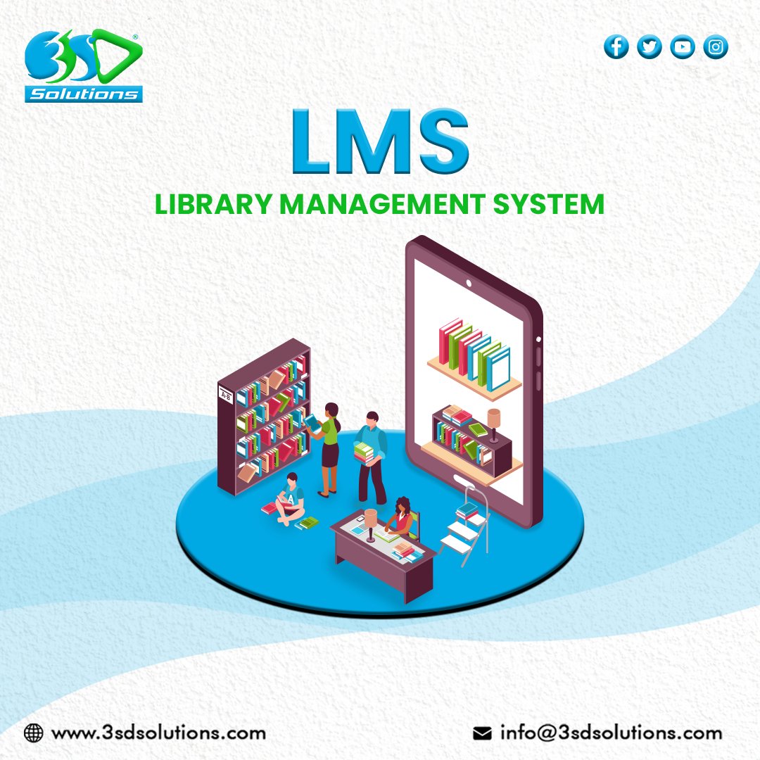 3sdSolutions's tweet image. Tired of manual processes slowing down your #library operations? 🕔Say hello to 3SD’s #LibraryManagementSystem (LMS)—the ultimate tool to modernize your library experience!
Contact 3SD Solutions And Services Pvt. Ltd. today for a demo of this software.
#onlinesoftware #LMS
