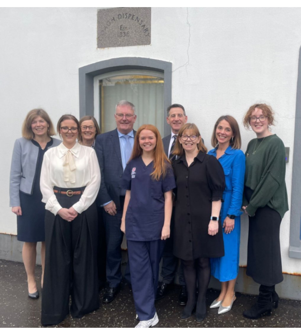 dalzc's tweet photo. Robin Harland Prize from Queen’s University, Belfast has been awarded to Medical Student tutor Dr Gray and the whole Coagh practice team. https://t.co/1Z3MKwrst0