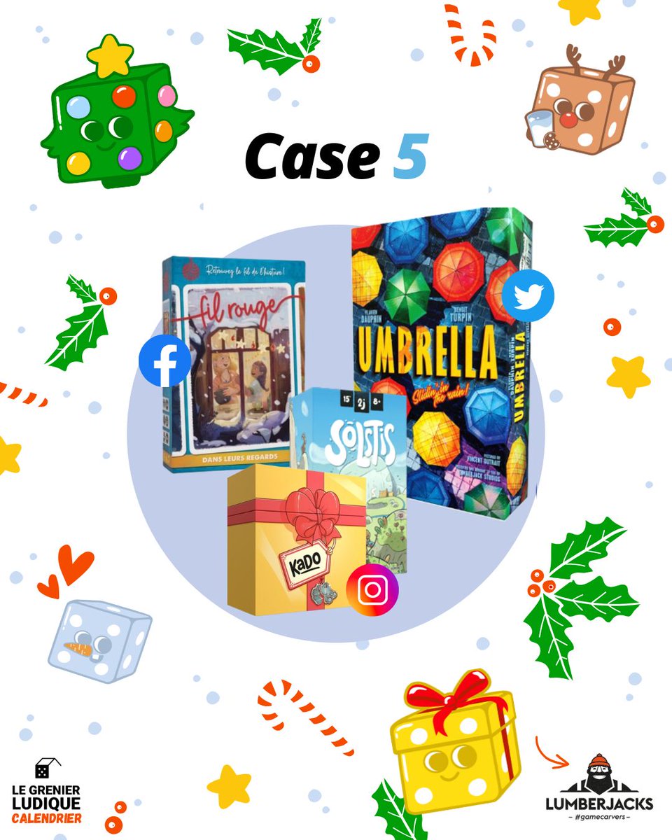 GrenierLudique's tweet image. 🔴 #CalendrierDuGrenier | Case 5

🎁 À gagner : 1 x #Umbrella
➡️ RT + Follow @GrenierLudique et @GameCarvers 
 
Ouvert à 🇫🇷 &amp;amp; 🇧🇪
✅ TAS le 07/12/24 - 20H (#Concours aussi sur FB et IG)

#jds #bgg #concours #noel #calendrierdelavent #giveaway #jeuconcours #kado #solstis #filrouge