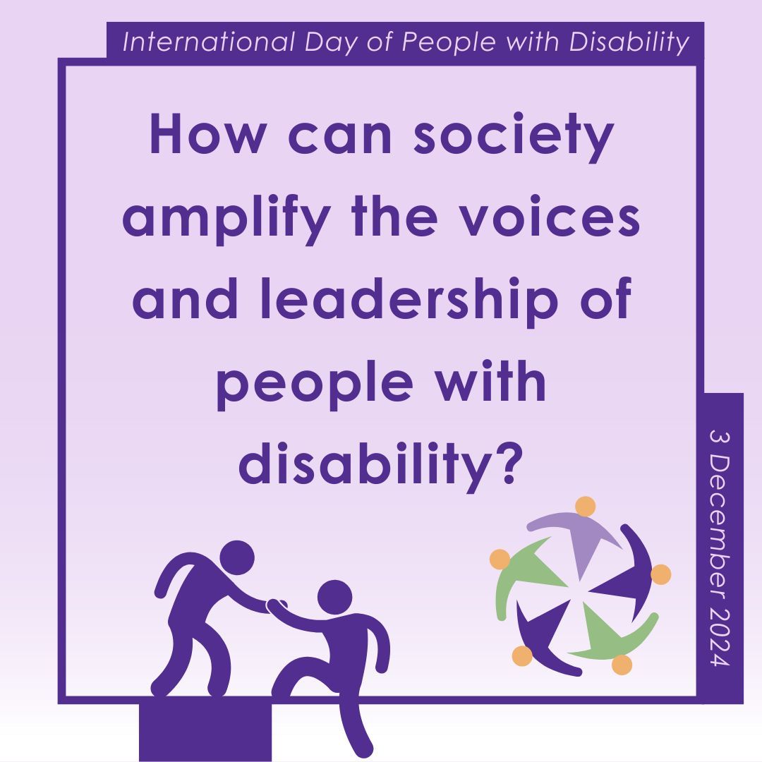 We’re celebrating International Day of People with Disability 🎉
We’re looking at what leadership means to the disability community.

Today’s question is: How can society amplify the voices and leadership of people with disability?
Read leadership stories: buff.ly/3kBYyTB