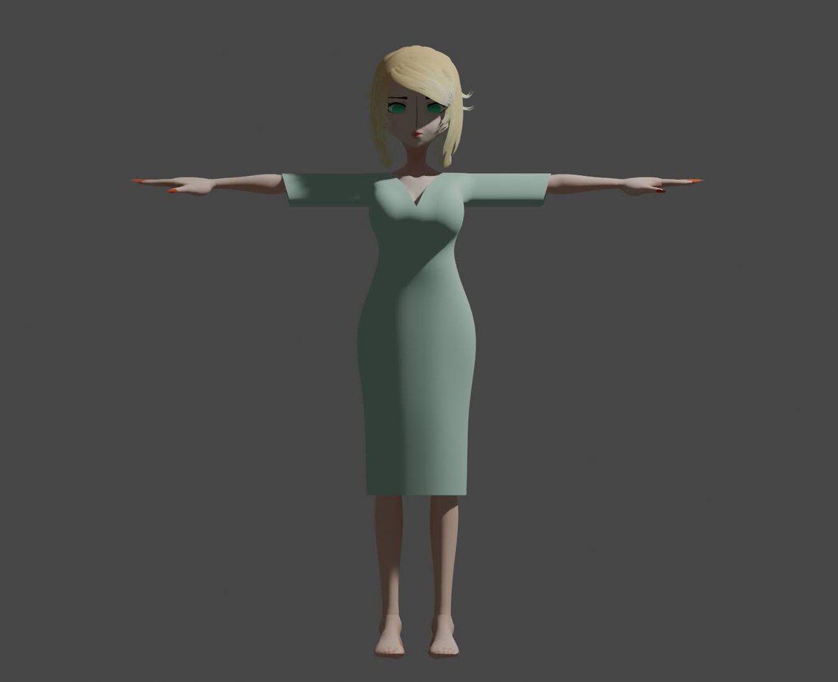 Dreamlander10's tweet photo. Aaaand that's Citrine for you. Her player model is done and optimized!

#upbge #b3d #blender #devlog #gamedevelopment #3d https://t.co/10aoLXZrcg
