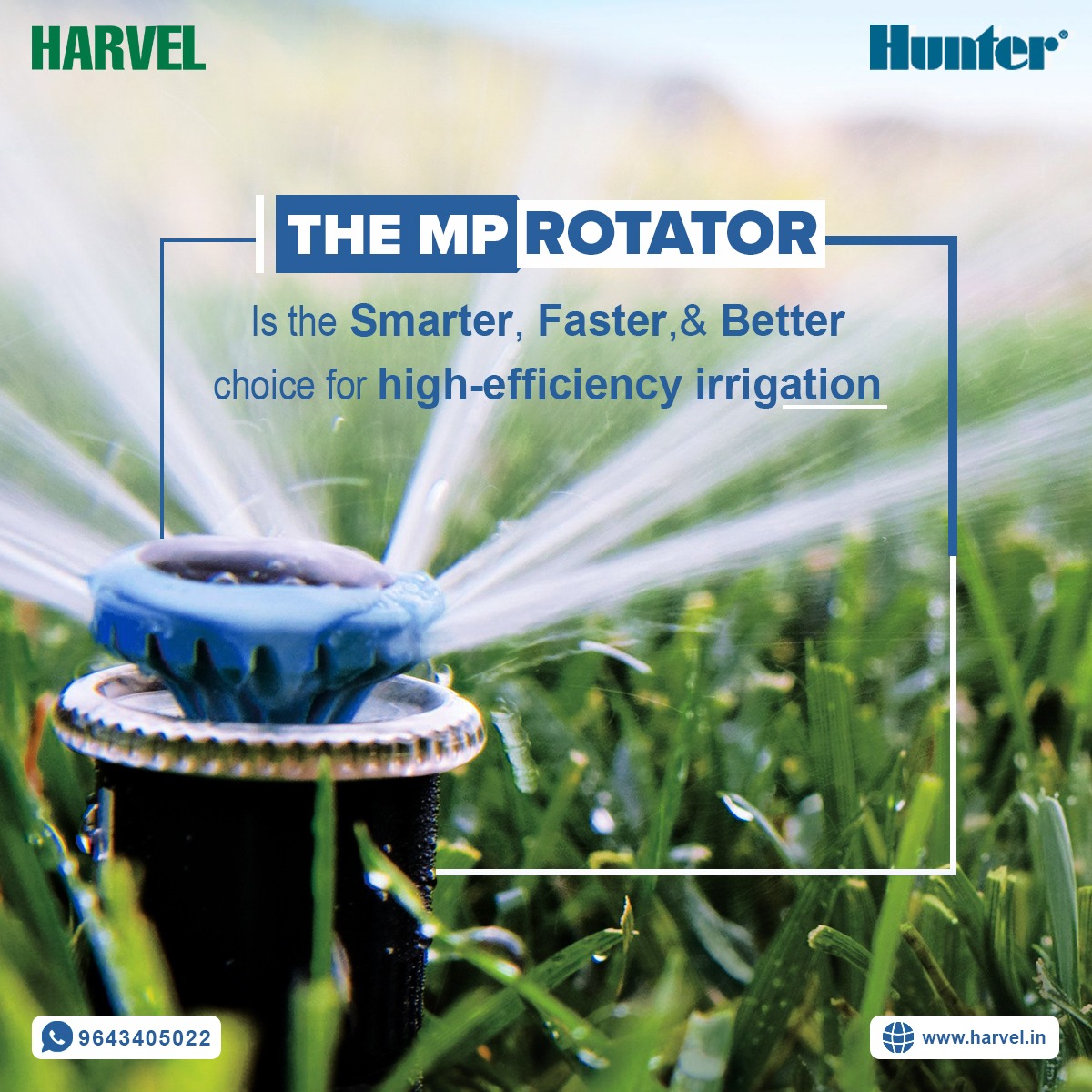 harvelgroup's tweet photo. 🌍 Better for #Landscapes, Better for the #Planet!

#HarvelHunter #MPRotator advanced tech #ensures every #drop counts. 💦

Save #water, #time, and #energy while #achieving #beautiful, green #landscapes.💧

For More Details:-
👉Call/WhatsApp:- (+91) 9643405026 https://t.co/Z3wure0kvm