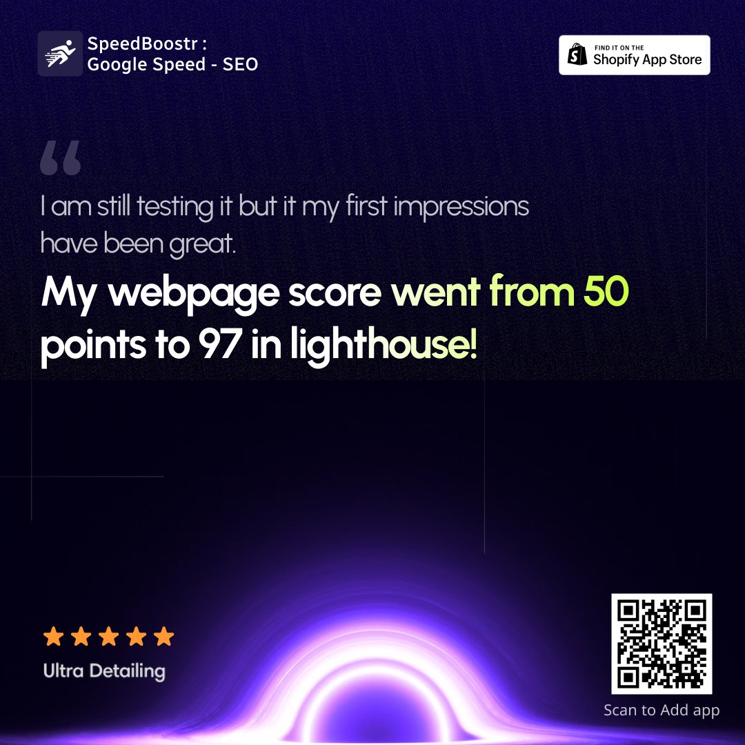 webplanex's tweet image. Optimize smarter, not harder, with #SpeedBoostr—your trusted partner in speed optimization!
Download SpeedBoostr now and experience the difference → apps.shopify.com/speed-optimiza…
#shopifyoptimization #fasterecommerce #shopifyapps #Review