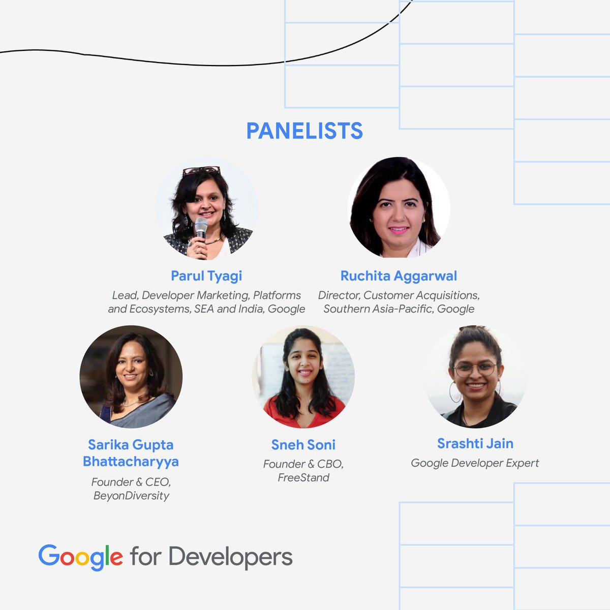 Delhi Edition: Women in tech &amp; leadership unleashed!
Join us for an exclusive panel discussion on Dec 6th to connect with women in tech from your city.
We have an incredible line-up of google experts, founders and tech experts. 
RSVP here: goo.gle/gde-events