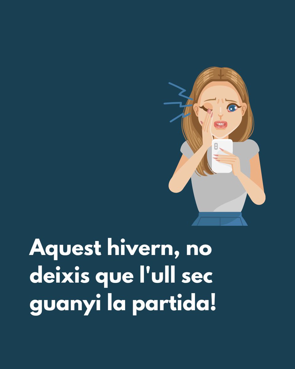 OPTICARUEDA's tweet image. El fred i la calefacció poden intensificar les molèsties de l'ull sec, però no et preocupis!
El primer que cal fer és una valoració de la llàgrima i veure quin tipus de solució és la més adequada. 
📲 Demana cita a opticarueda.cat o truca al 601 359 033.

#opticaRueda