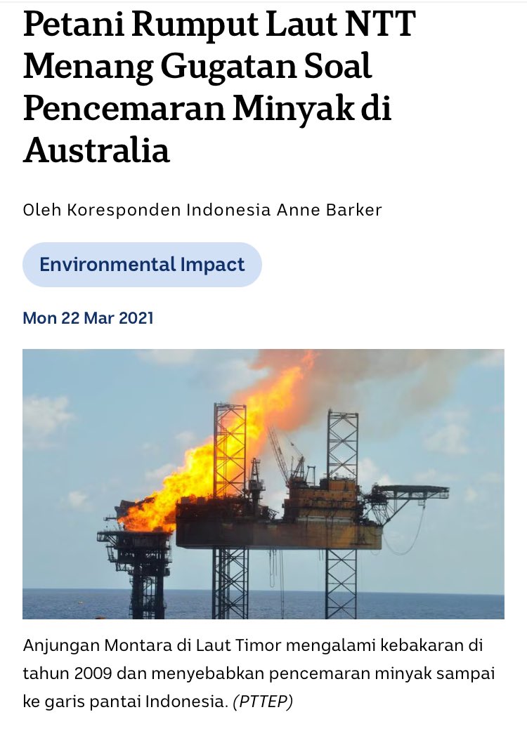 hum_hukum's tweet photo. Akses Keadilan untuk Pengusaha Kecil: Studi Kasus Montara Oil Spill

Sebagai pengusaha, Anda berhak mendapatkan keadilan, bahkan dalam situasi yang paling sulit sekalipun. Salah satu contoh nyata adalah kasus Montara Oil Spill yang terjadi di Nusa Tenggara Timur (NTT). https://t.co/jO15qiVQ8G