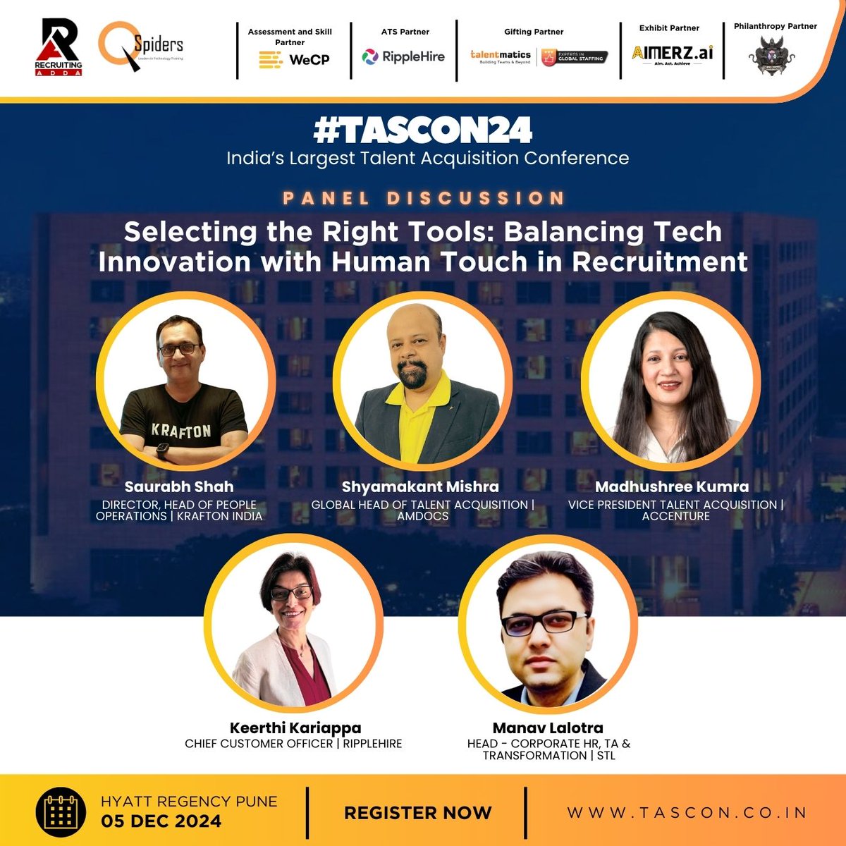 kunjal23's tweet image. At #TASCON24, join this panel discussion today that gets to the heart of modern hiring. #TASCON24 #Recruiting #TalentAcquisition cc @recruiting_adda @sourcingninja @sarangbrahme @sourcingbhaijan @jashanjoshi @anshumanhr