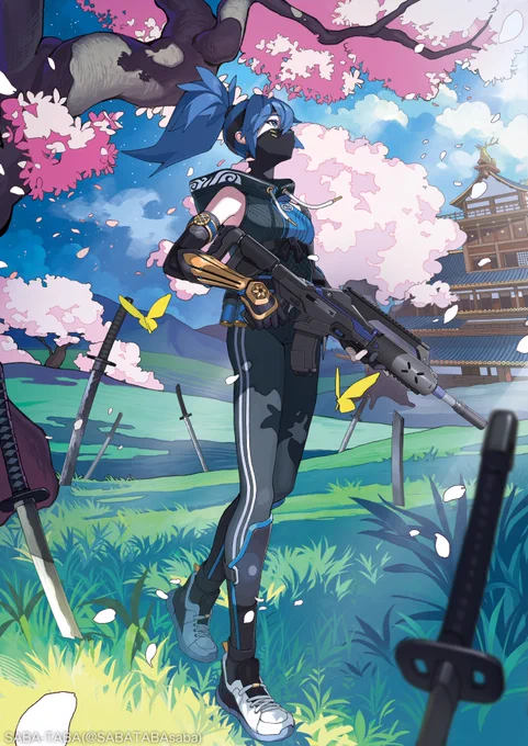 フォートナイトの新チャプター開幕を記念して「シャドー・ブレイド ホープ」を描かせていただきました。 バトルロイヤルC6S1鬼ノ島をお楽しみください! 