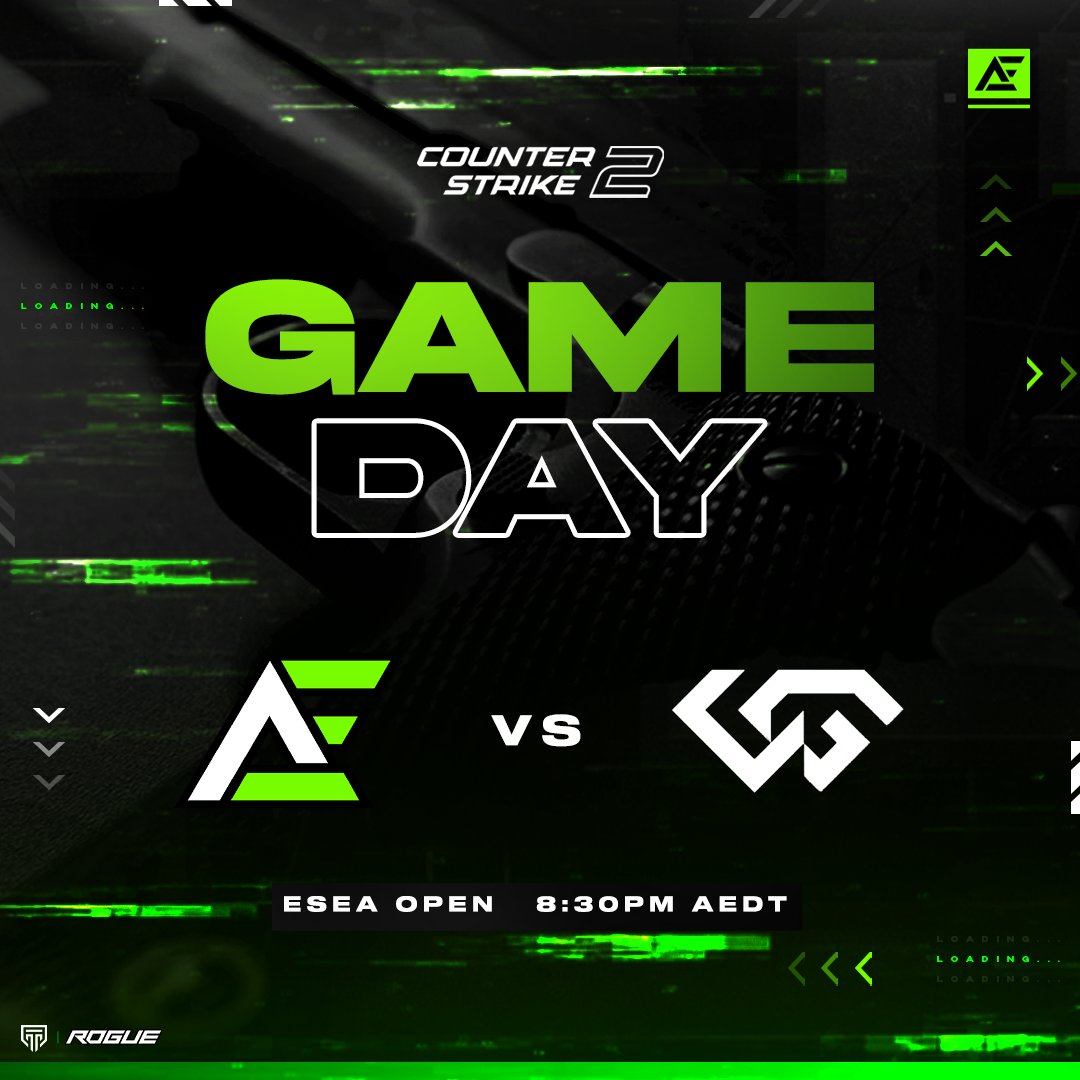 XFILGAMING's tweet photo. [AE CS2]

Round 6 of ESEA Open League Playoffs Lower Bracket

🆚@UG_ESC
🎮BO3
⏲8:30PM AEDT
💻 https://t.co/YaYwTQCqnE

Tune in and support the boys!!
#AscendingLimits | #CS2