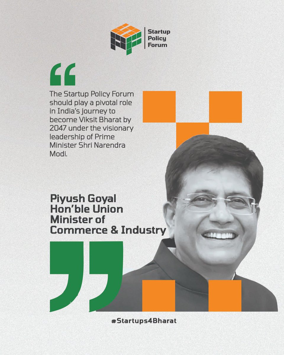 Shweta Rajpal Kohli (@shwetarkohli) on Twitter photo Thank you Honourable Minister <a href="/PiyushGoyal/">Piyush Goyal</a> for reposing your faith in <a href="/SPF_India/">Startup Policy Forum</a>. We look forward to working closely with <a href="/PMOIndia/">PMO India</a> <a href="/DPIITGoI/">DPIIT India</a> <a href="/CimGOI/">Minister of Commerce and Industry</a> to enable startups continue to play a pivotal role in our journey to #ViksitBharat by 2047
#Startups4Bharat Thank you Honourable Minister <a href="/PiyushGoyal/">Piyush Goyal</a> for reposing your faith in <a href="/SPF_India/">Startup Policy Forum</a>. We look forward to working closely with <a href="/PMOIndia/">PMO India</a> <a href="/DPIITGoI/">DPIIT India</a> <a href="/CimGOI/">Minister of Commerce and Industry</a> to enable startups continue to play a pivotal role in our journey to #ViksitBharat by 2047
#Startups4Bharat