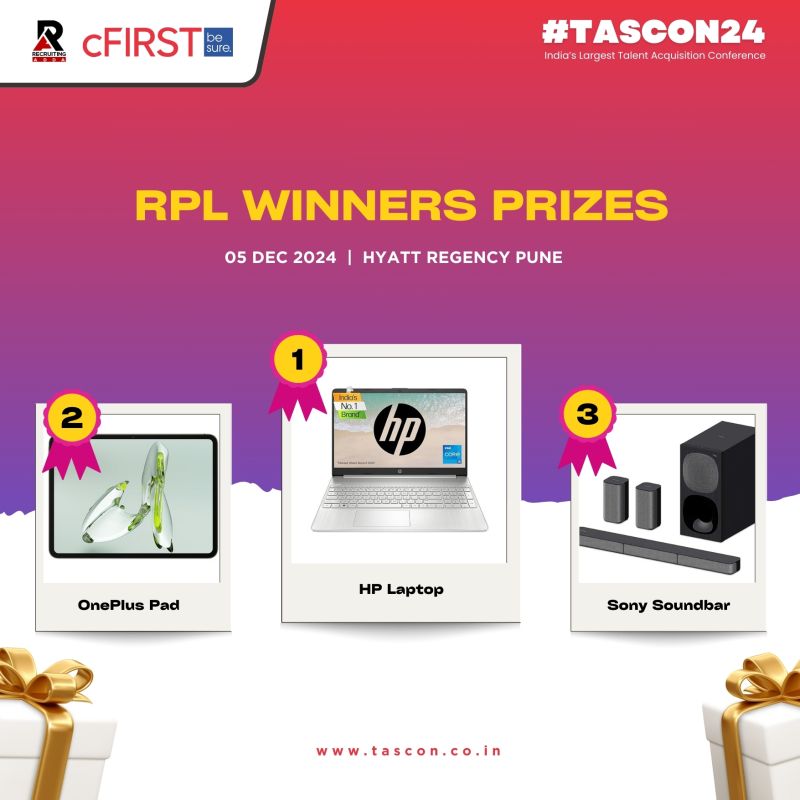 kunjal23's tweet image. 🏆 RPL Grand Finale Awaits! 🏆 Recruitment Premier League final round is happening at #TASCON24 . The competition is fierce! Join on 5th Dec for the Top 10 finalists battle it out for glory. @recruiting_adda @sourcingninja @sarangbrahme @sourcingbhaijan @jashanjoshi @anshumanhr