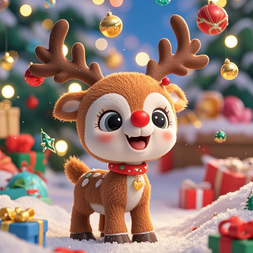 Rudolphtoken's tweet photo. “Once teased for his red nose,
Now Rudolph is Santa’s greatest pride! 🔴✨
What makes you different can be your greatest strength.
Shine bright like Rudolph!

https://t.co/7vq2qYONCS
#RudolphSpirit #CourageAndLight #ChristmasLesson
#Bitcoin #DOGE #memecoin1000x #Rudolph #Christmas