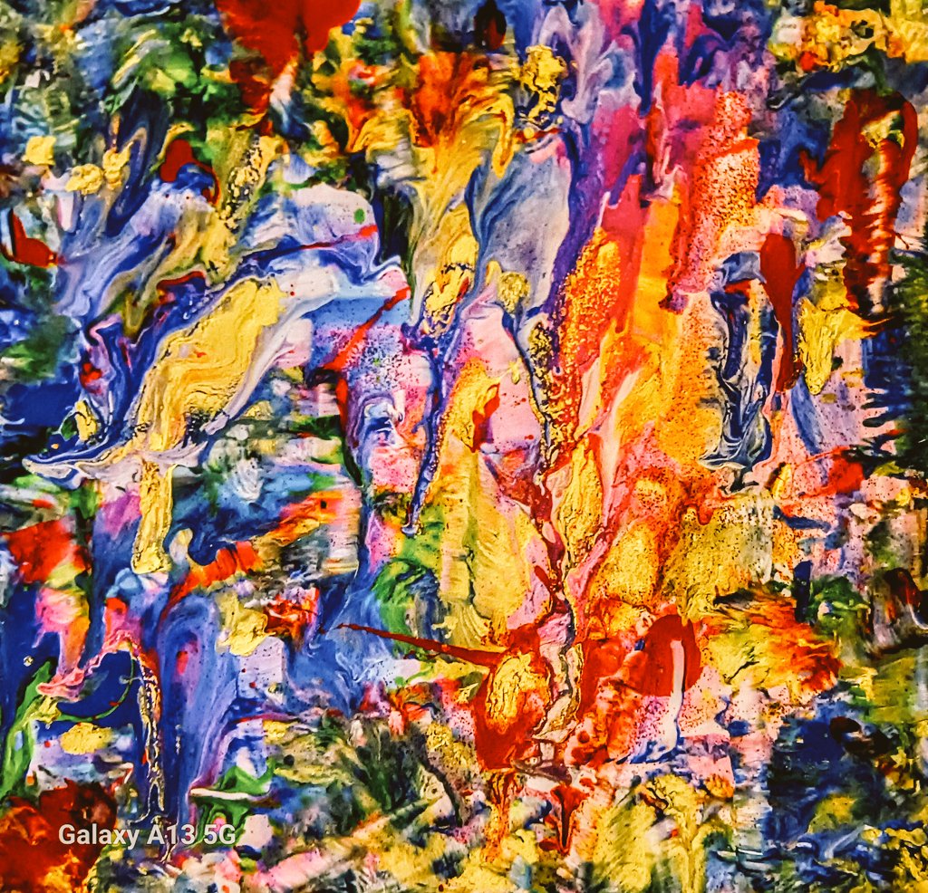 mhall55nine's tweet photo. "Until you've accomplished everything you are blessed to be, your soul will keep on living for all of eternity!" #everlasting #mantra #abstractpainting #ArtistOnTwitter #artonX #ArtistOnX #oldmanwinter https://t.co/AaX6vV7MfE