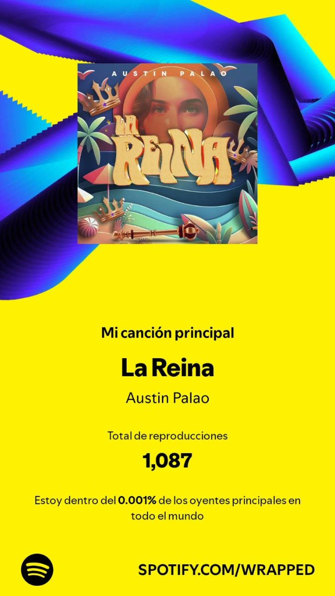 BeeYsi's tweet photo. Mi artista principal de #Spotify
es @AustinPalao y vamos por el 2025 esperando tus nuevos temas en mi playlist! !Que están para romperla!🔥🎶🐺🤴💙 https://t.co/vLgkeHuLkw…
#Austinpalao #SpotifyWrappeded
#SpotifyWrapped2024 #Spotifyplaylist #SpotifyAustinPalao #TeamAustinPalao https://t.co/WUbu4tPMQH