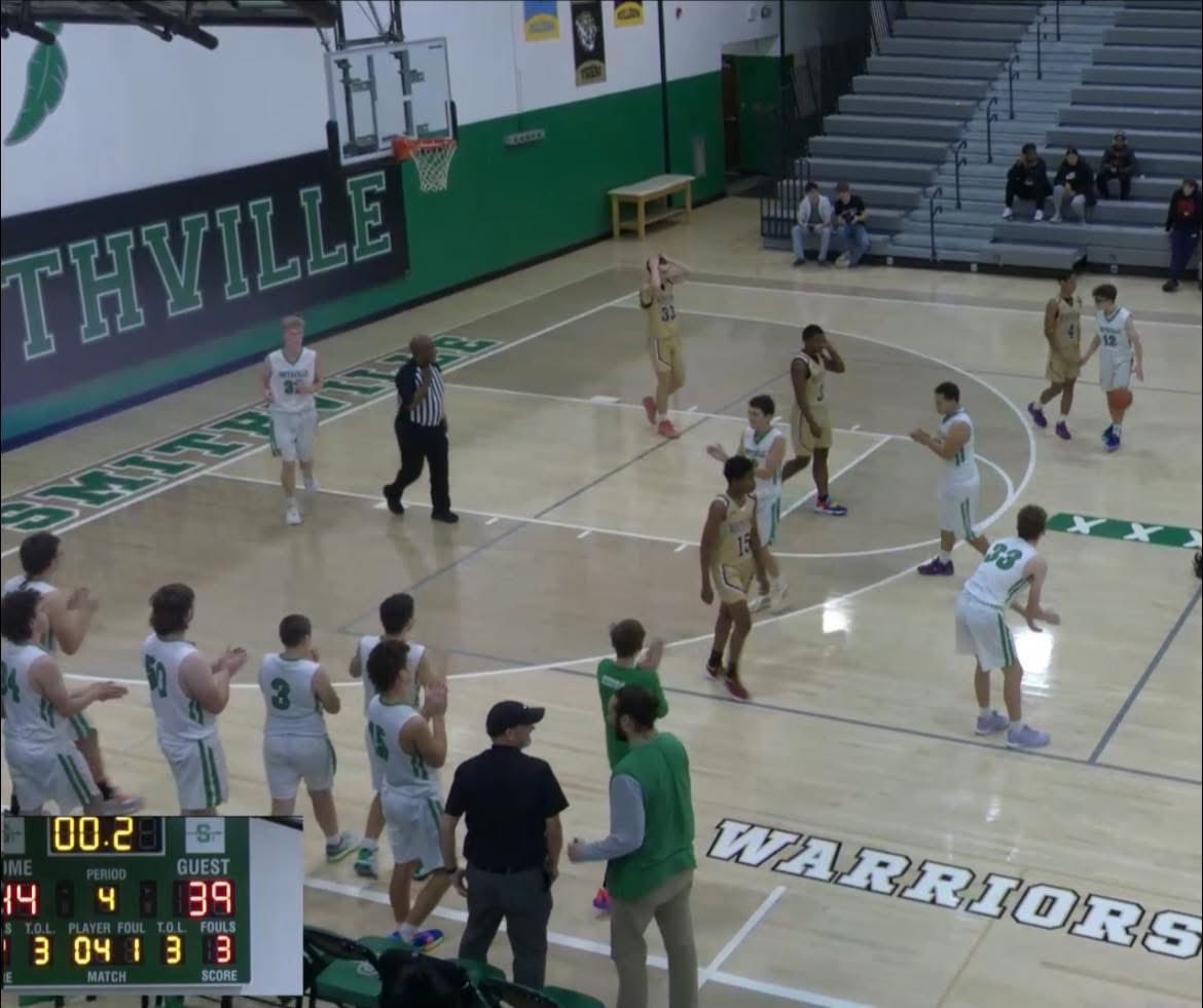SmithvilleHoops's tweet photo. Not to be outdone on the night, C team picks up a 2nd win this week, topping North Kansas City 44-39! Nice win, boys! Keep trusting that process! #US https://t.co/MWPbq16F2M