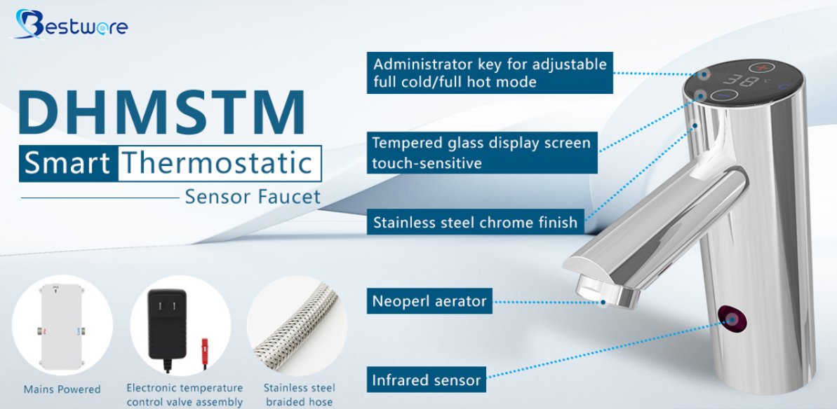 Sally_ZAX's tweet image. Bestware new designed smart faucet with temp adjustment. It&apos;s digital operation and display can help you  more easily and accurately lock the temperature you want.

#sensortap #washingtap  #sensor #sensorfaucet  #tap   #faucet  #touchfree  #304 #stainless #hygienic