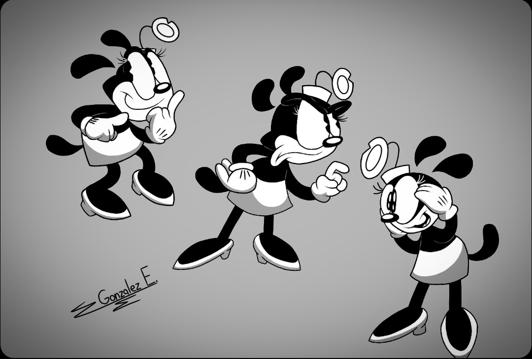Sebas_Dougley's tweet photo. Dibujos de la Adeline
El personaje le pertenece al usuario @OInkwell 
#cartoonart #cartoons #rubberhoseart https://t.co/IRq8RyCnhO